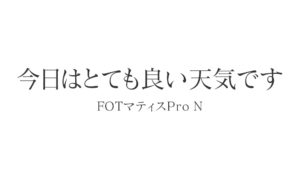 FOTマティスPro N